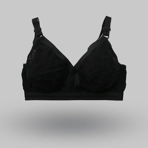 1 নং সুতি চিকেন ব্রা কালো – কালার