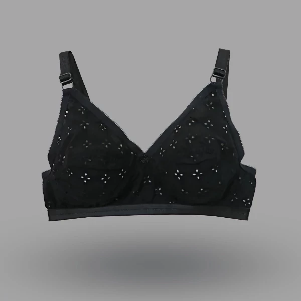 Black Color 1 নং সুতি চিকেন  ব্রা