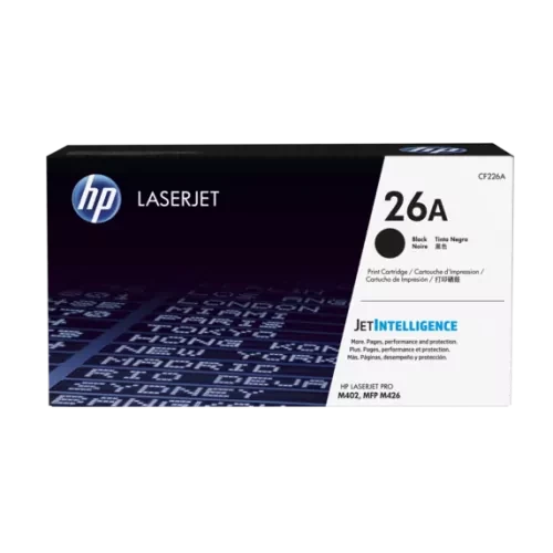 HP 26A Black Original LaserJet Toner Cartridge (For M402DN)