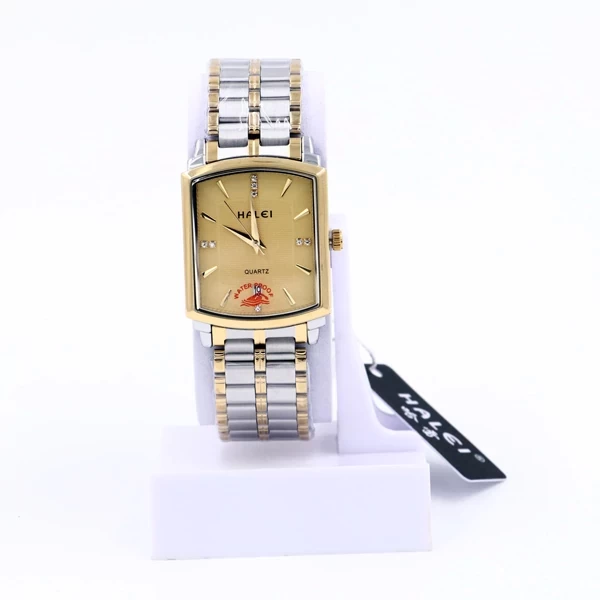 Halei Wristwatch For  Gents Silver Color